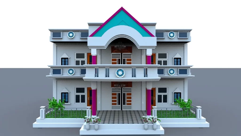 मकान के सामने की डिजाइन